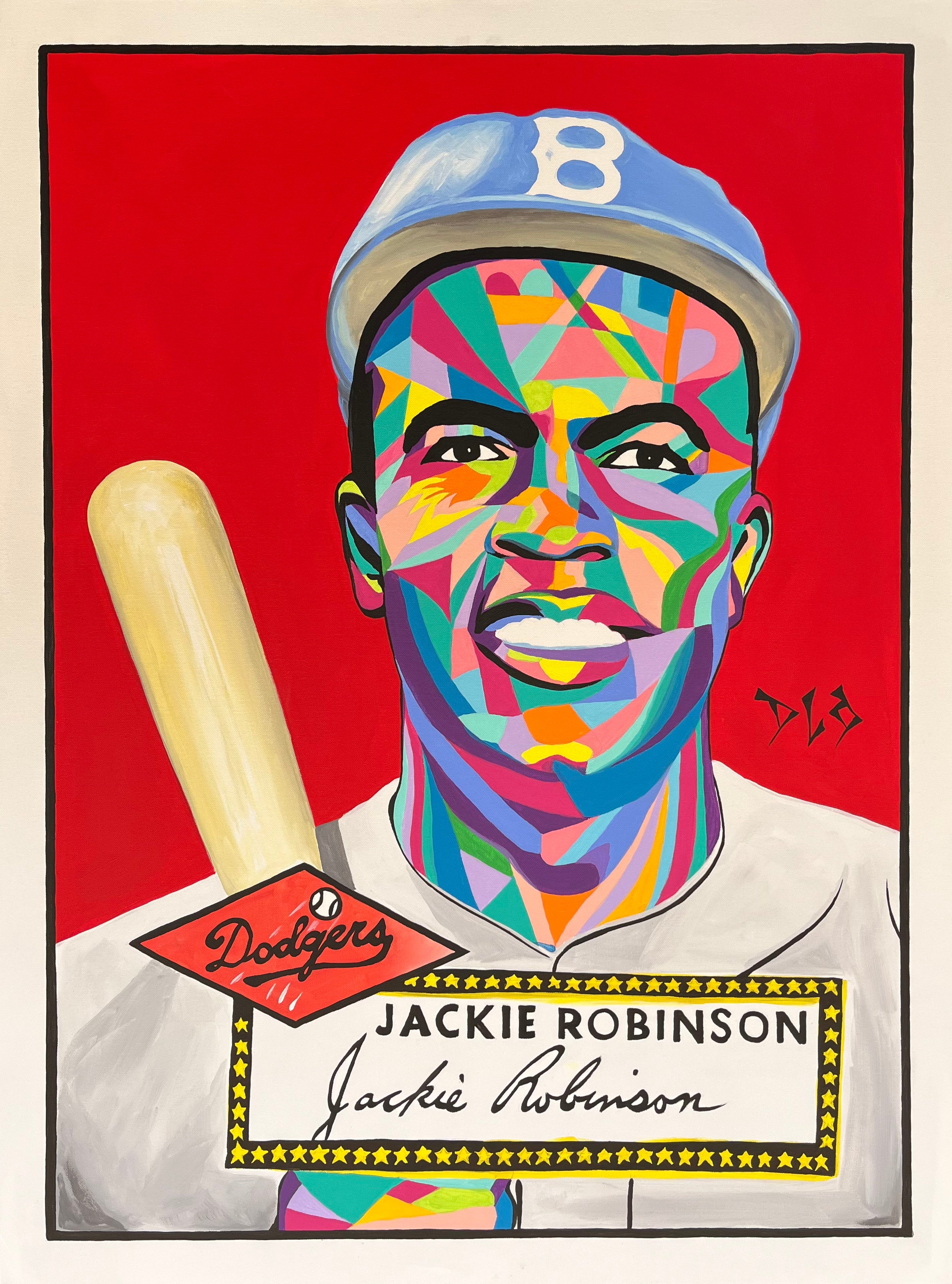 Jackie Robinson Original Painting – ArtByDLo